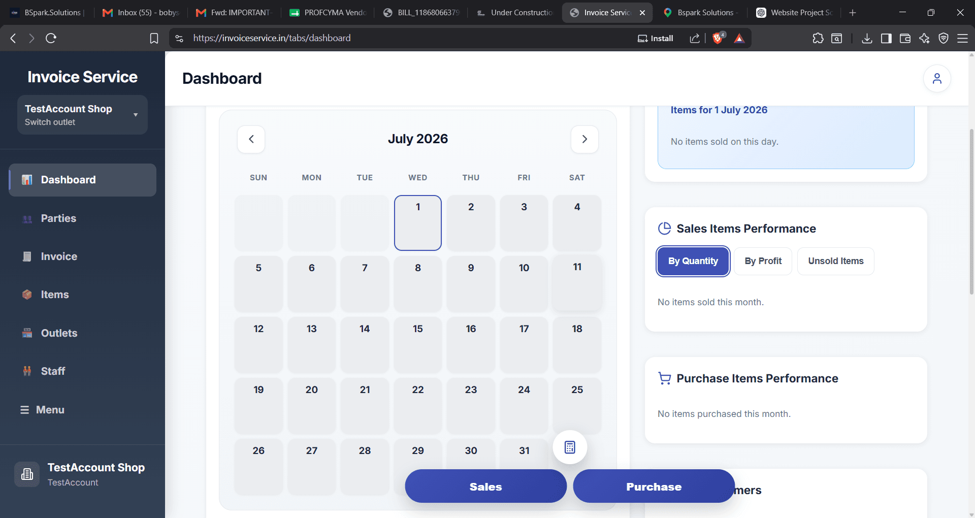 Bspark Laundry ERP – Order Management