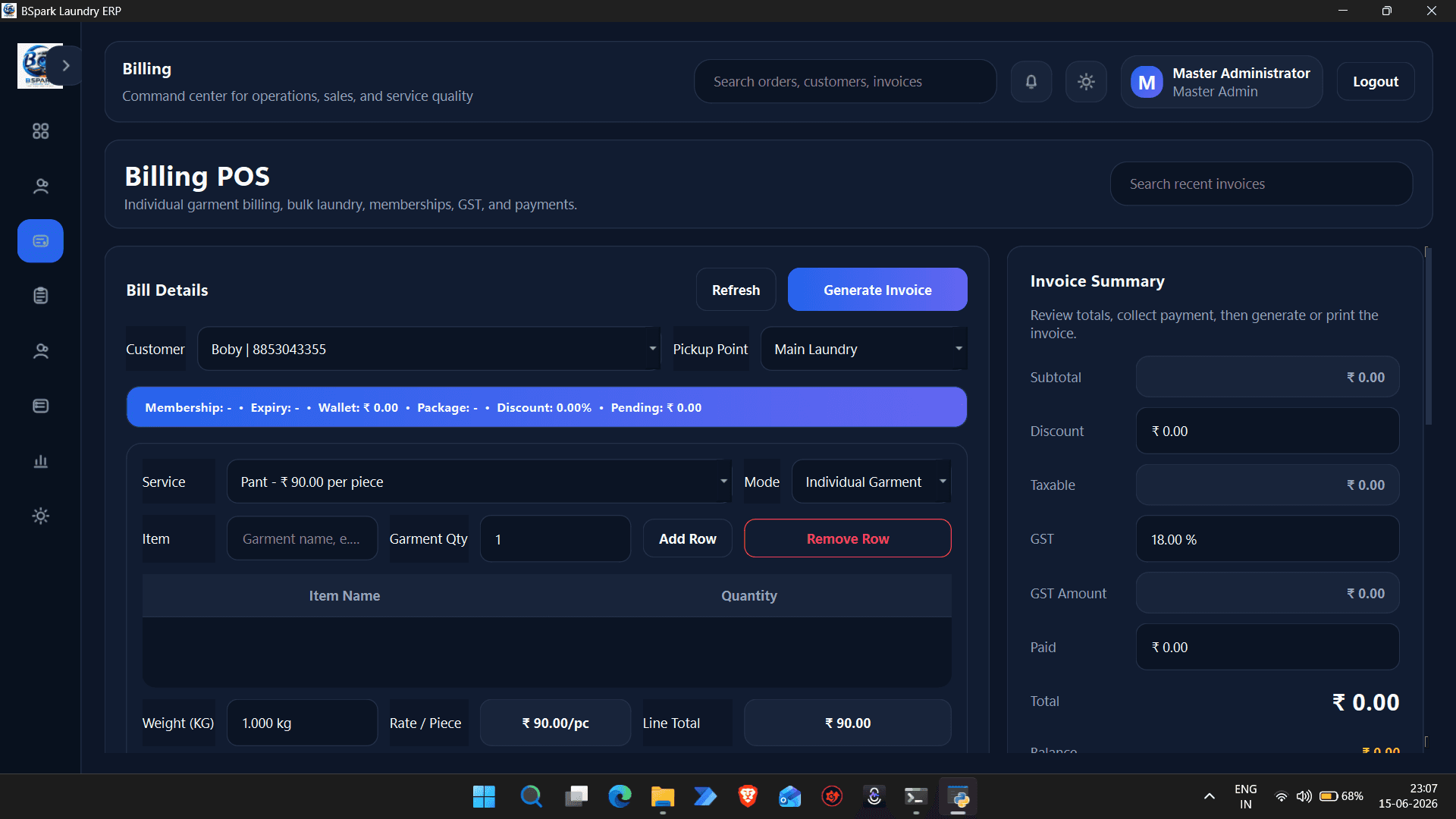 Invoice Service Platform – Invoice Management